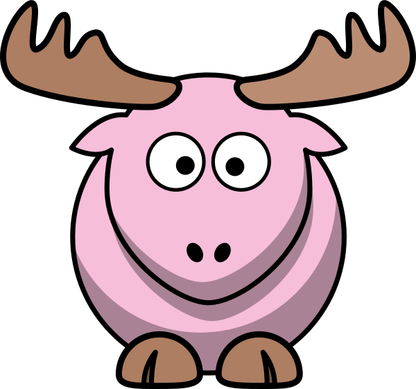 Cartoon Moose Png (600x560), Png Download