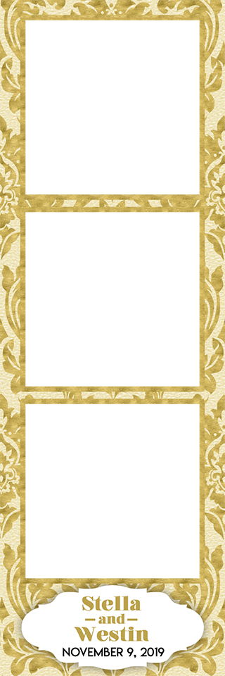 Gold Demask - Motif (320x960), Png Download