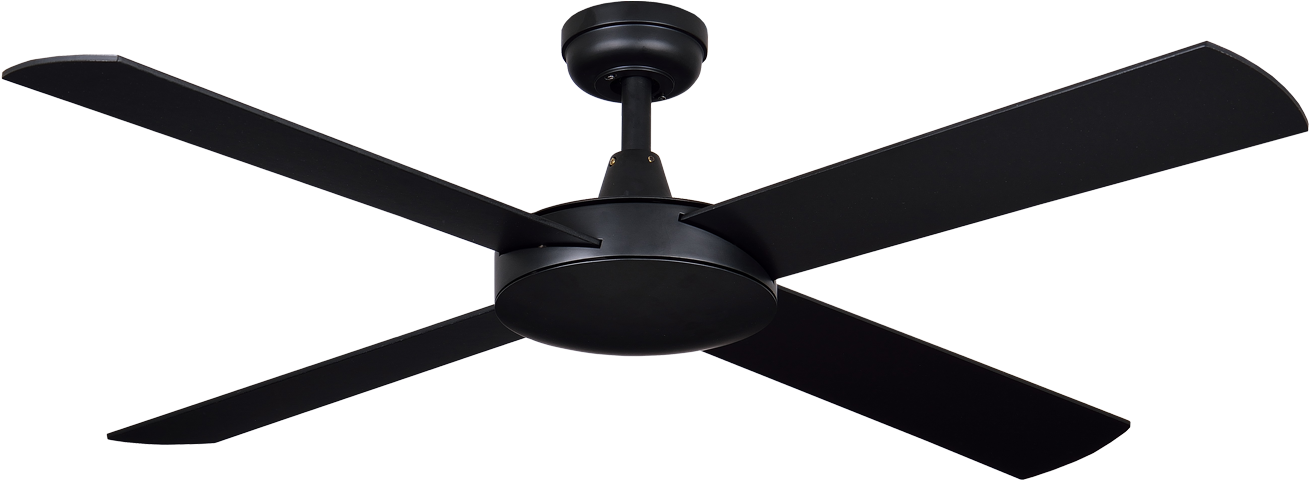 Stratus Blacklge - Ceiling Fan (1369x1000), Png Download