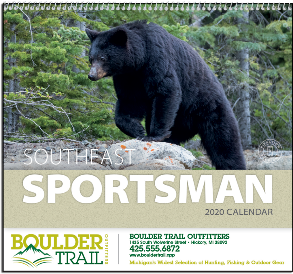 Picture Of Southeast Sportsman Wall Calendar - American Black Bear (1200x1200), Png Download
