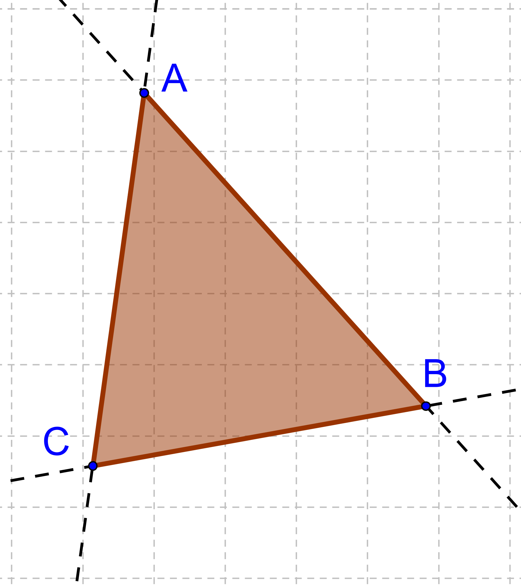 Sabiendo - Prolongacion De Un Triangulo (1729x1945), Png Download
