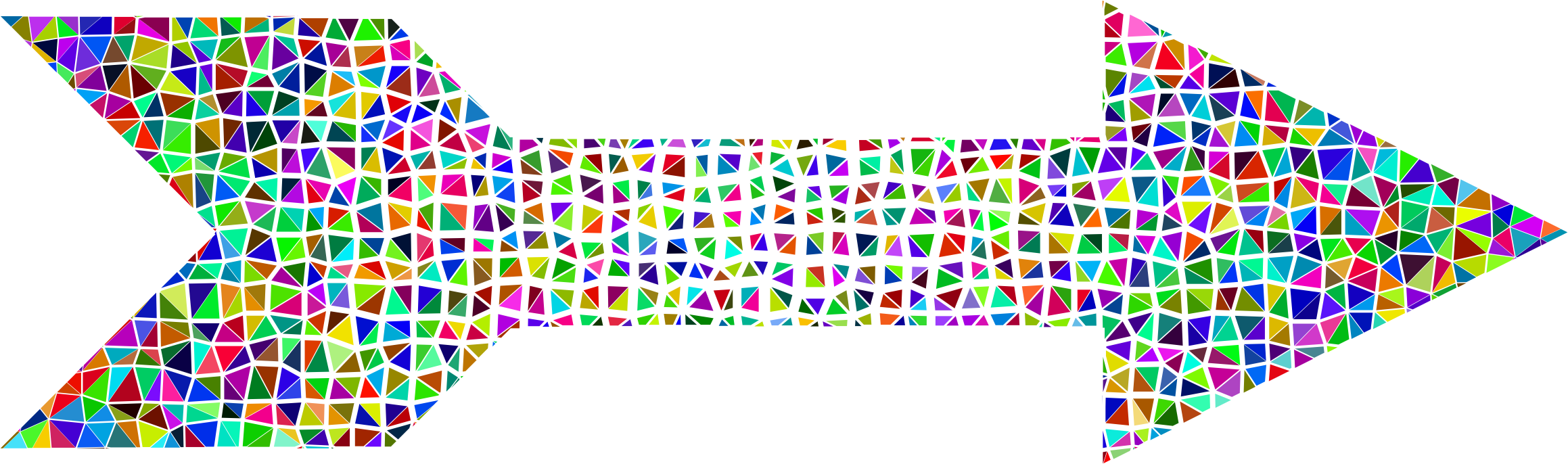 This Free Icons Png Design Of Prismatic Low Poly Fractured (2318x686), Png Download