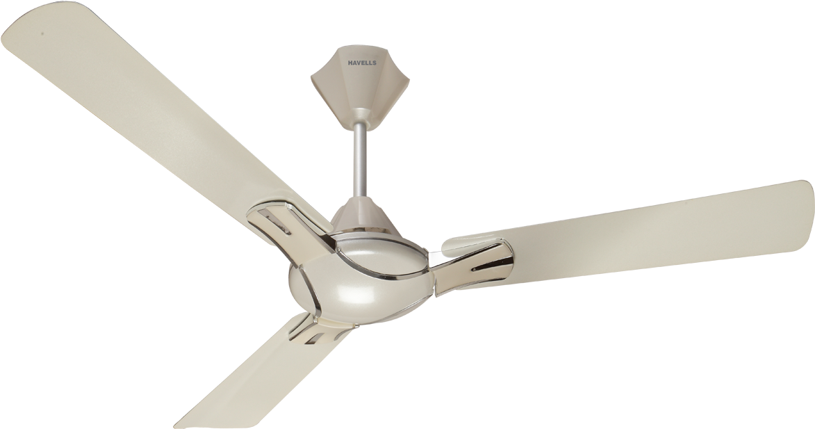 Havells Nicola 1200mm Pearl White Silver Ceiling Fan - Havells Nicola Fan Colours (1200x1140), Png Download