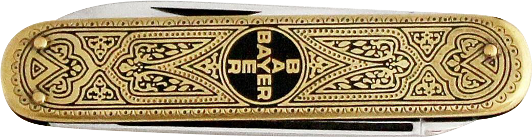 1950s Bayer Advertising Pocket Knife Solingen / Vintage - Bayer (1038x1038), Png Download