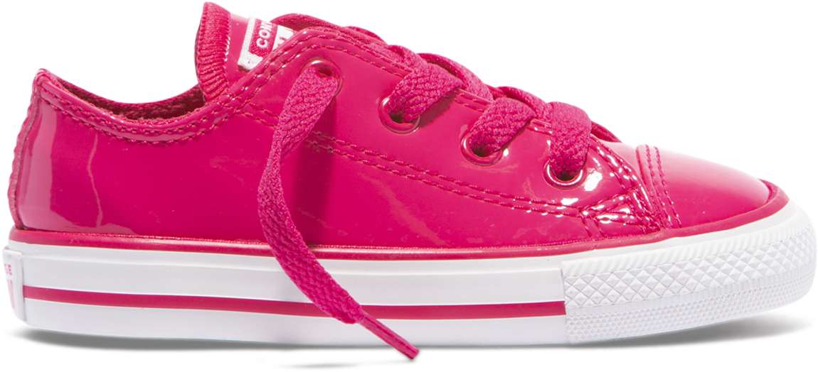 Chuck Taylor All Star Stretch Lace Patent Toddler Low - Skate Shoe (1200x1200), Png Download