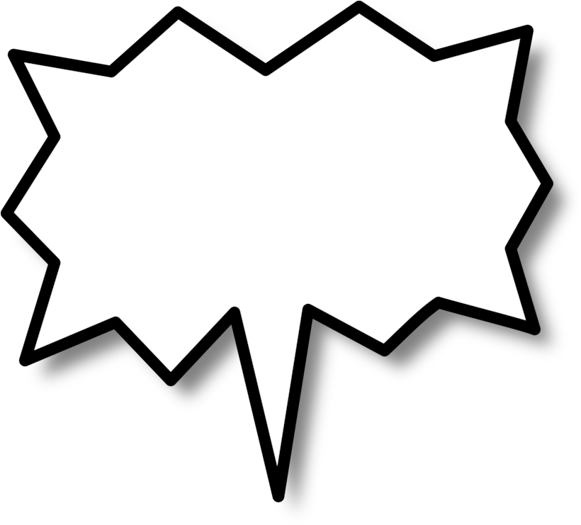 822 X 750 3 - Comic Speech Bubble Png (822x750), Png Download