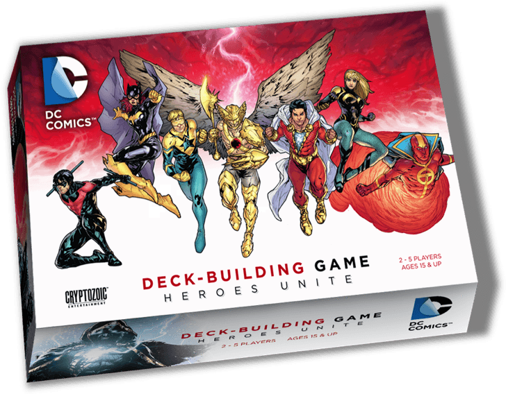 Dc Comics Deck-building Game - Dc Deck Building Heroes Unite (800x800), Png Download