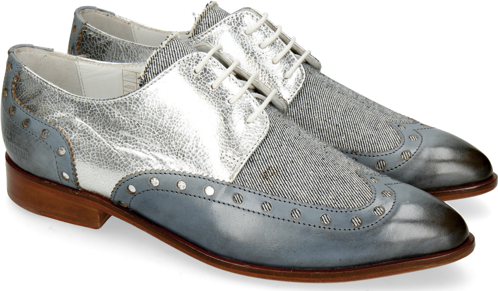 Moroccan Blue Denim Metal Silver - Suede (1024x1024), Png Download