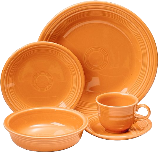 Tangerine 5 Piece Place Setting - Bowl (606x594), Png Download