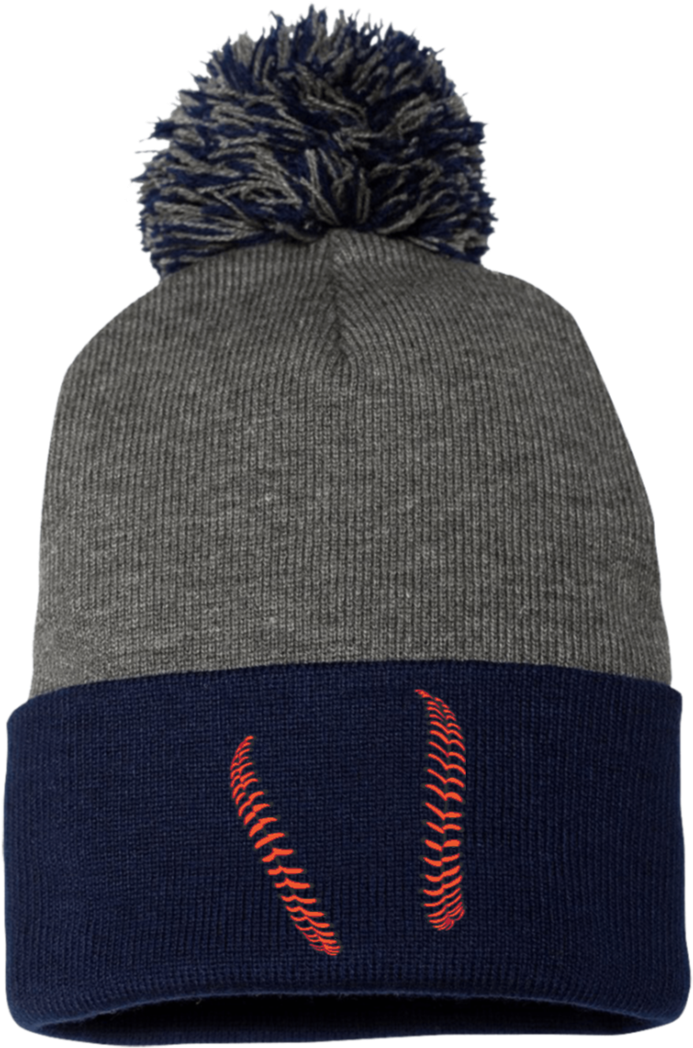 Who's On First Pom Pom Knit Cap Keep It Simple Baseball - Golf Pom Beanie (1060x1060), Png Download