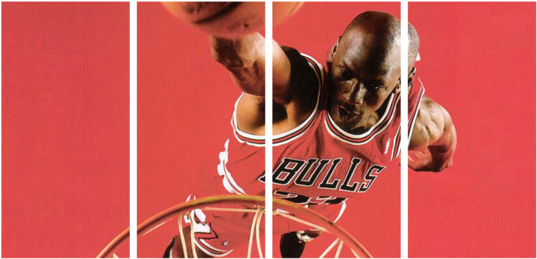 Tap To Expand - Michael Jordan Artwork 3 (1024x658), Png Download