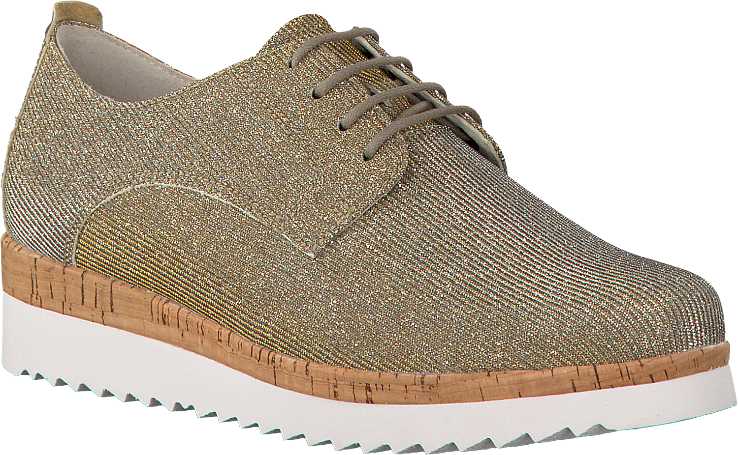 Gold Gabor Lace-ups - Suede (1500x942), Png Download