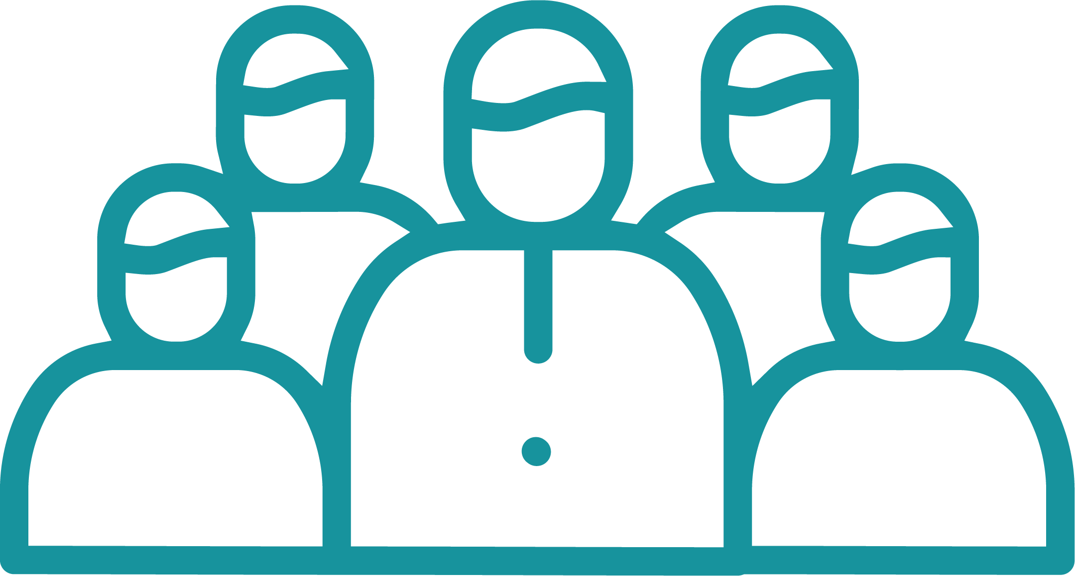 Small Crowd Icon (2159x1158), Png Download