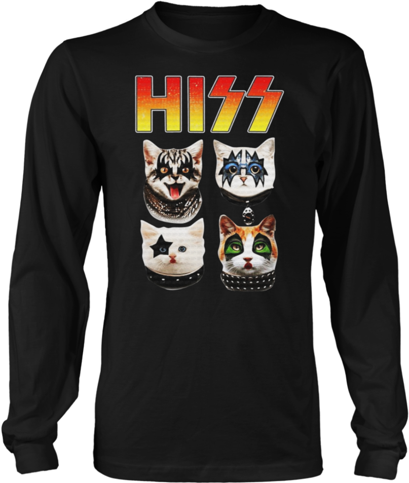 Hiss Cat Shirt Kiss Band - Hiss Cat Shirt (960x960), Png Download