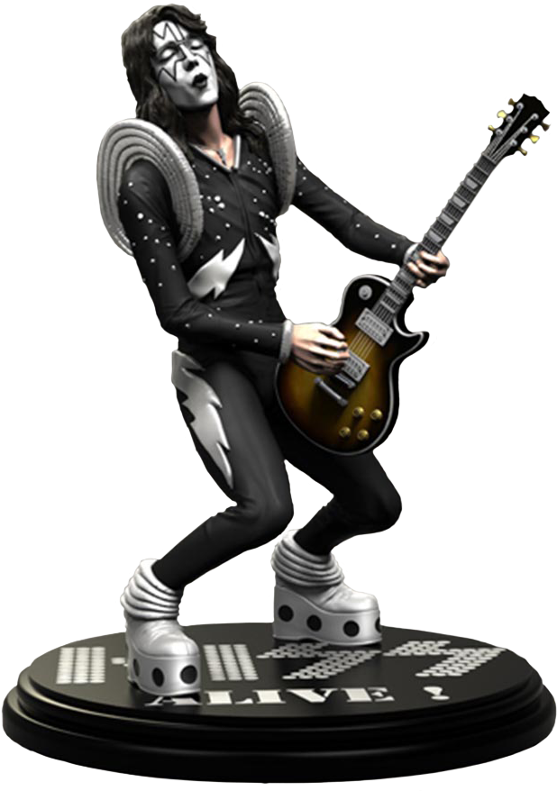 Ace Frehley Alive Rock Iconz 1/9th Scale Statue - Ace Frehley Alive 1 (796x1080), Png Download