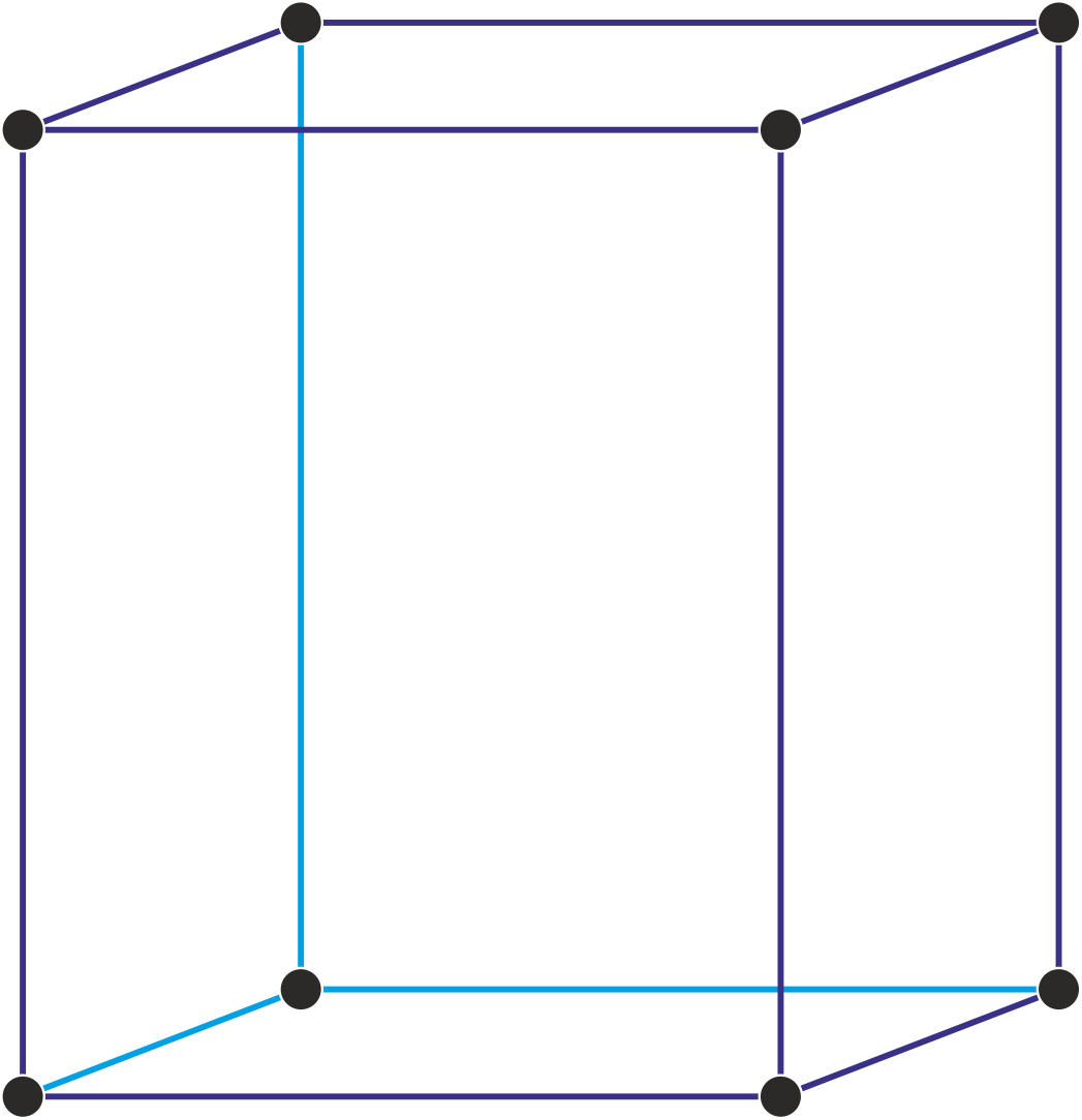 Primitive Orthorhombic Unit Cell - Orthorhombic Lattice (1047x1084), Png Download