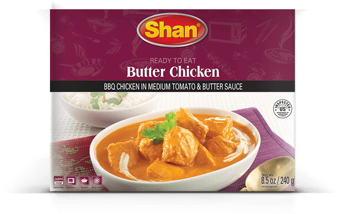 Shan Butter Chicken Bbq Chicken In Medium Tomato & - Yellow Curry (722x470), Png Download