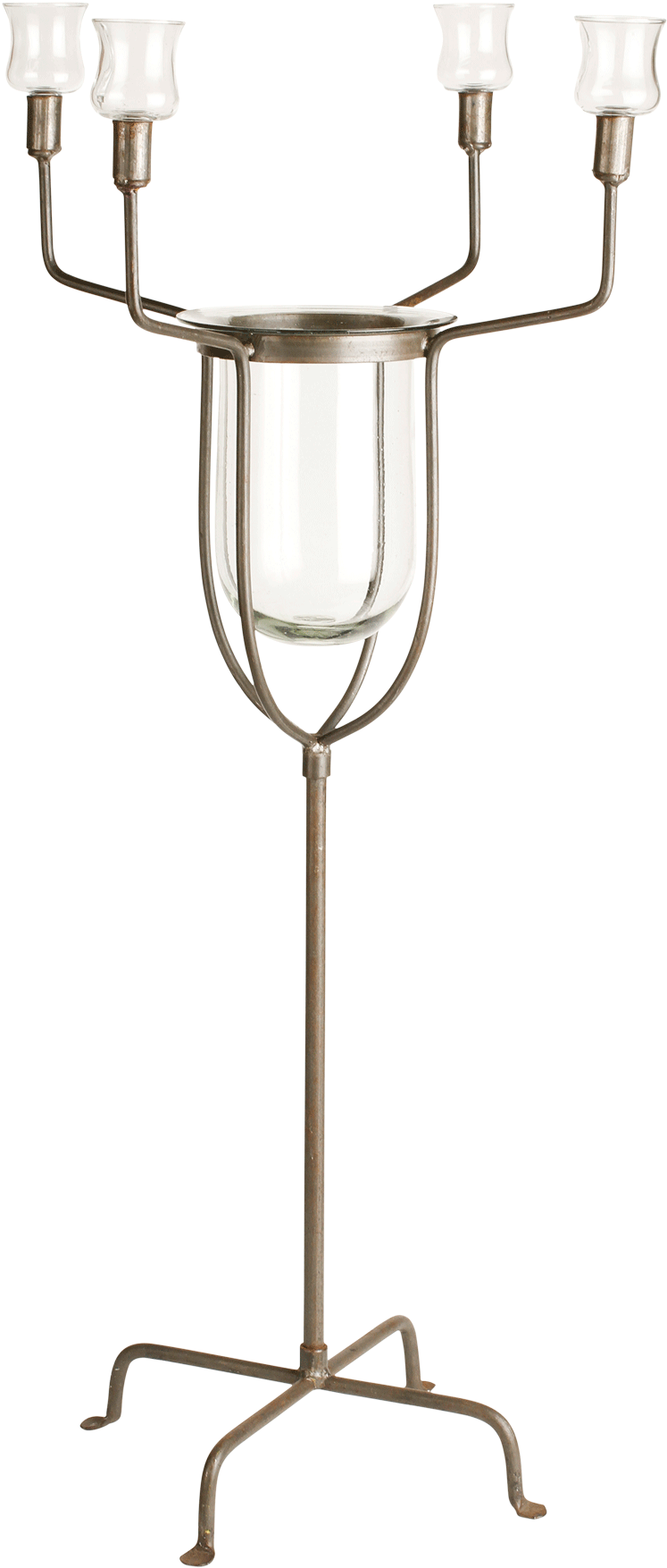 Fiori Candelabra - Platinum (980x1809), Png Download