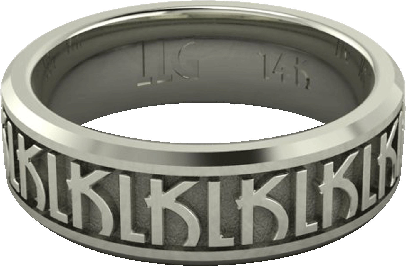 White Gold - Titanium Ring (1440x1080), Png Download
