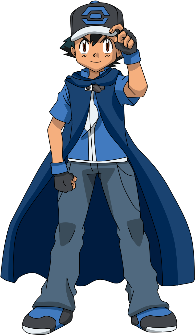 Pkmn Fan Artwork - Ash Ketchum New Outfit (764x1314), Png Download