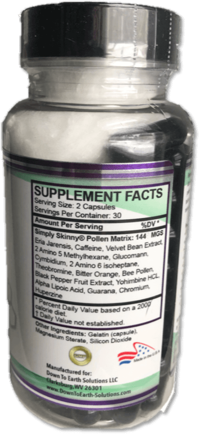 Simply Skinny Pollen Ingredients - Nutraceutical (1537x1143), Png Download