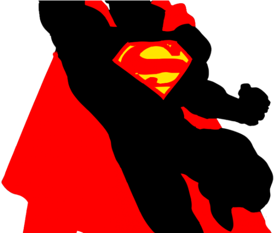 Superman Clipart 3d Png - Superman Silueta (640x480), Png Download