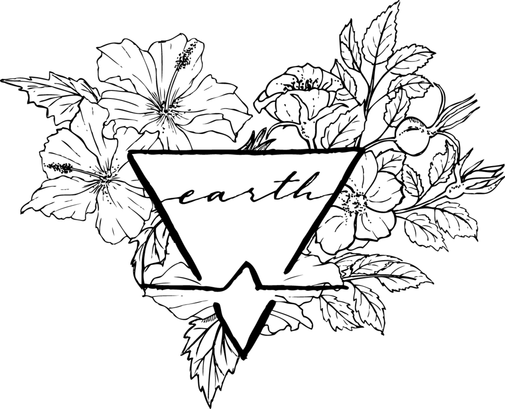 Earth Element Guided Visualization Alauna Whelan - Line Art (1000x810), Png Download