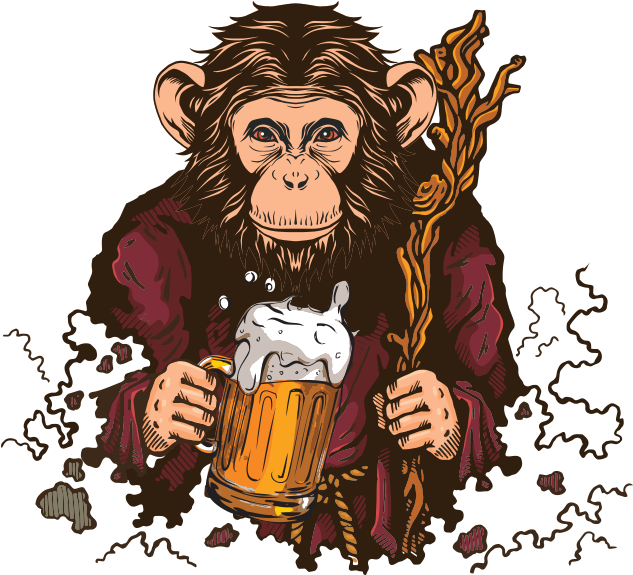 Chimp Monk Brewing Aspires To Be Your First Choice - Old Sorcerer (647x608), Png Download