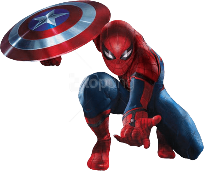 Download Spiderman Shield Clipart Png Photo - Spiderman Civil War Promo Art (851x713), Png Download