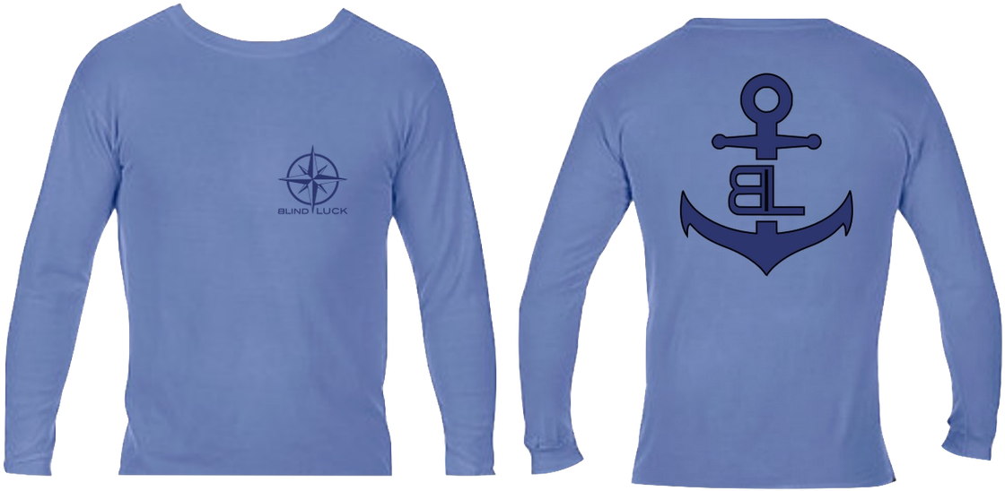 Sandy Anchor Shirt - Long-sleeved T-shirt (1280x651), Png Download