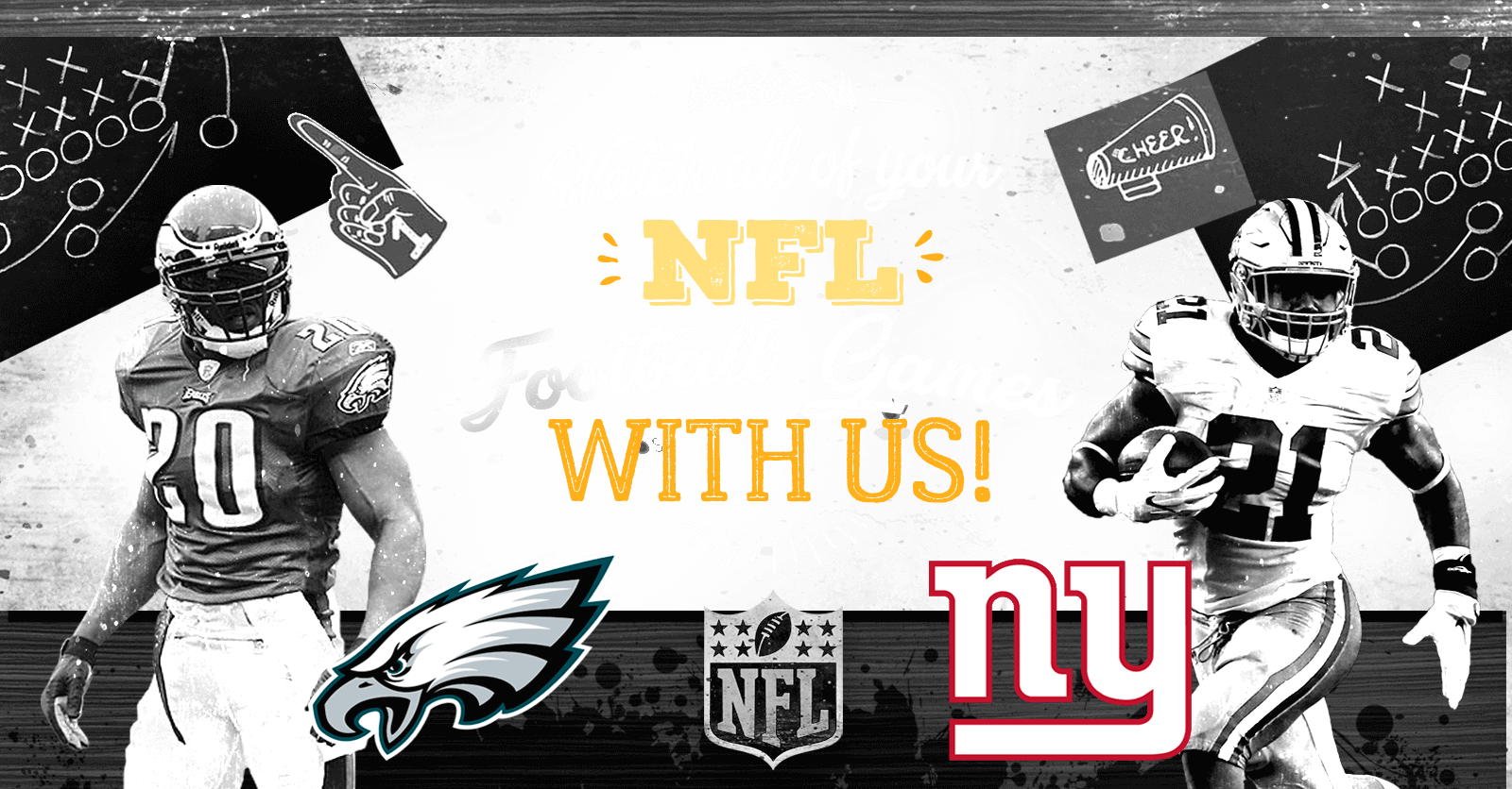 Slider Nfl Jubilee Txt - Philadelphia Eagles (1600x836), Png Download