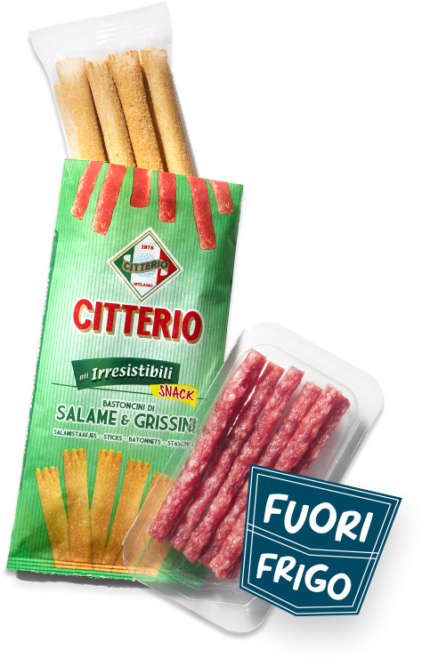 Salame Sticks With Breadsticks - Citterio (480x744), Png Download