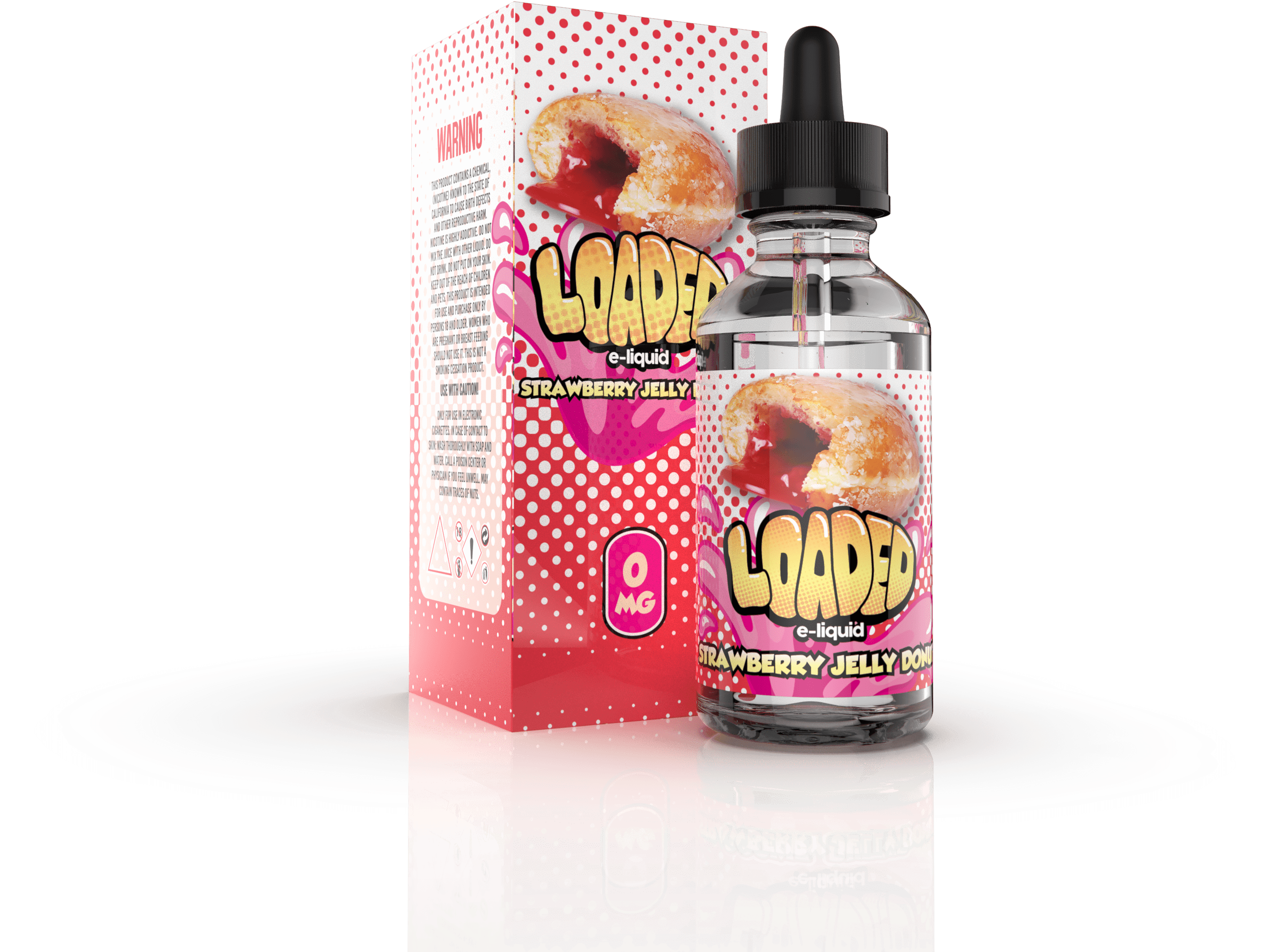 Strawberry Jelly Donut - Loaded E Liquide (3840x2498), Png Download