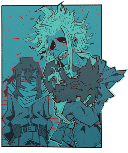 Weiii~ On With The Palette Challenge Both Aizawa And - Illustration (500x716), Png Download