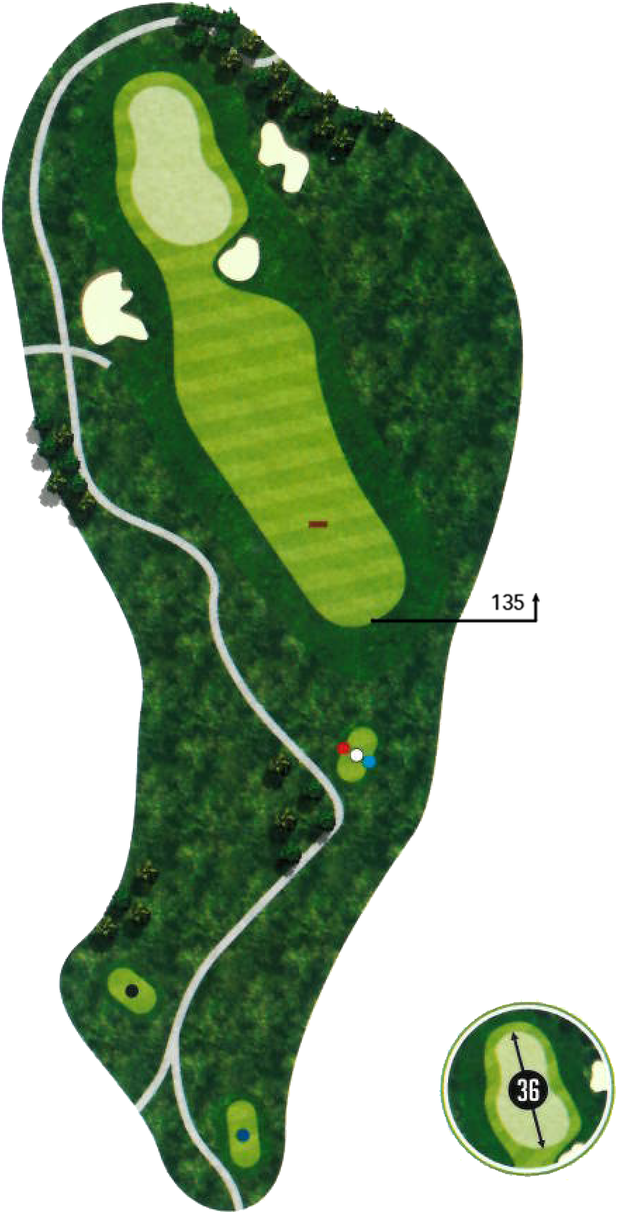 210 Yards - Illustration (1239x2089), Png Download