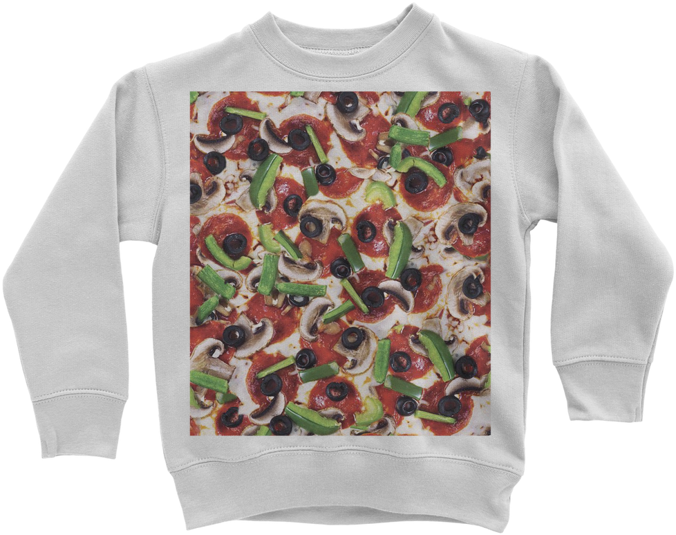 Supreme Pizza Classic Kids Sweatshirt - Sweatshirt (1024x1024), Png Download
