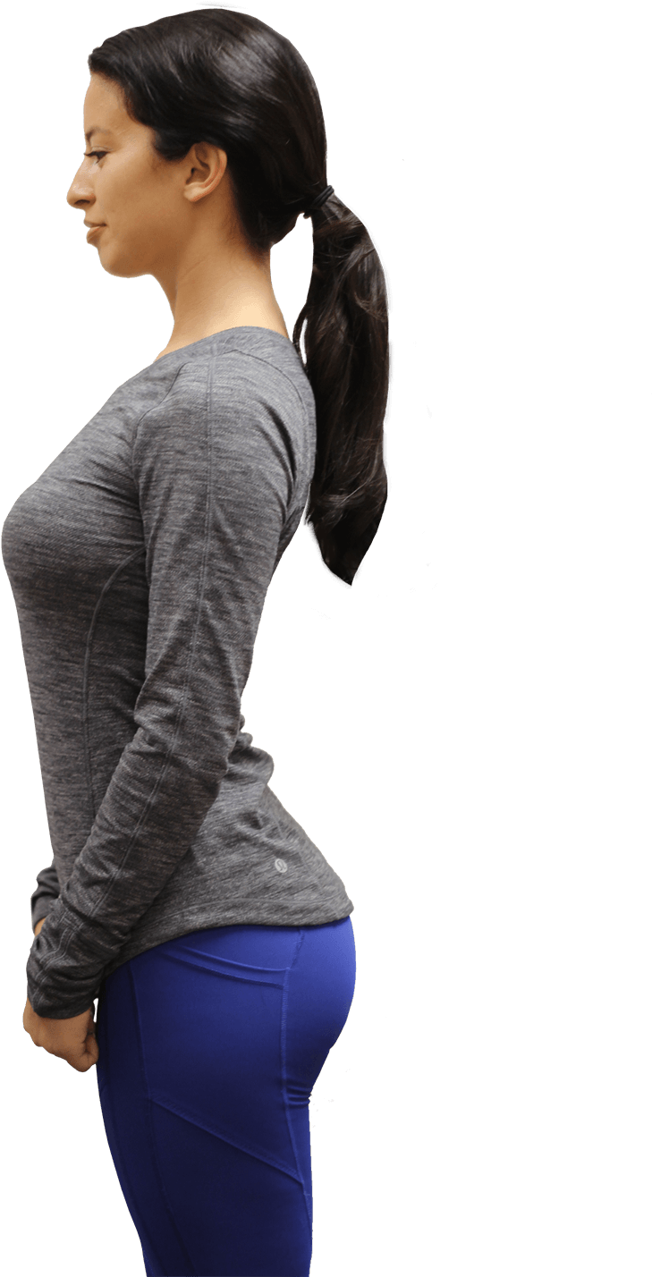 Standing With Anterior Tilt - Standing Anterior Pelvic Tilt (1000x1500), Png Download