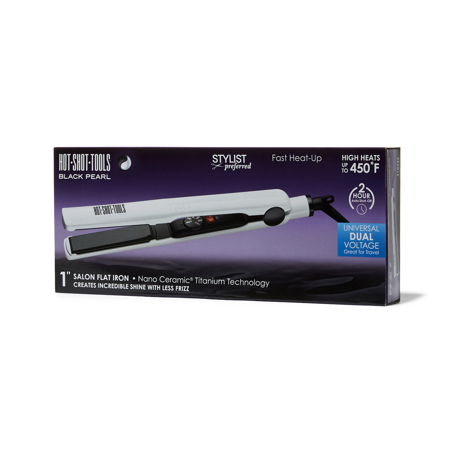 Black Pearl Digital Ceramic Flat Iron By Hot Shot Tools - Spotting Scope (1500x1500), Png Download