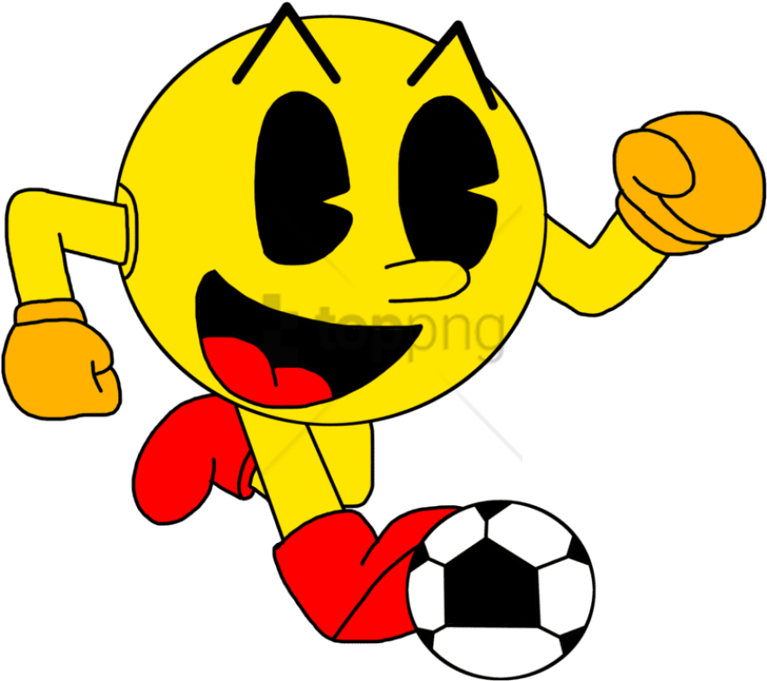 Free Png Download Pac Man Soccer Ball Png Images Background - Smiley (850x755), Png Download