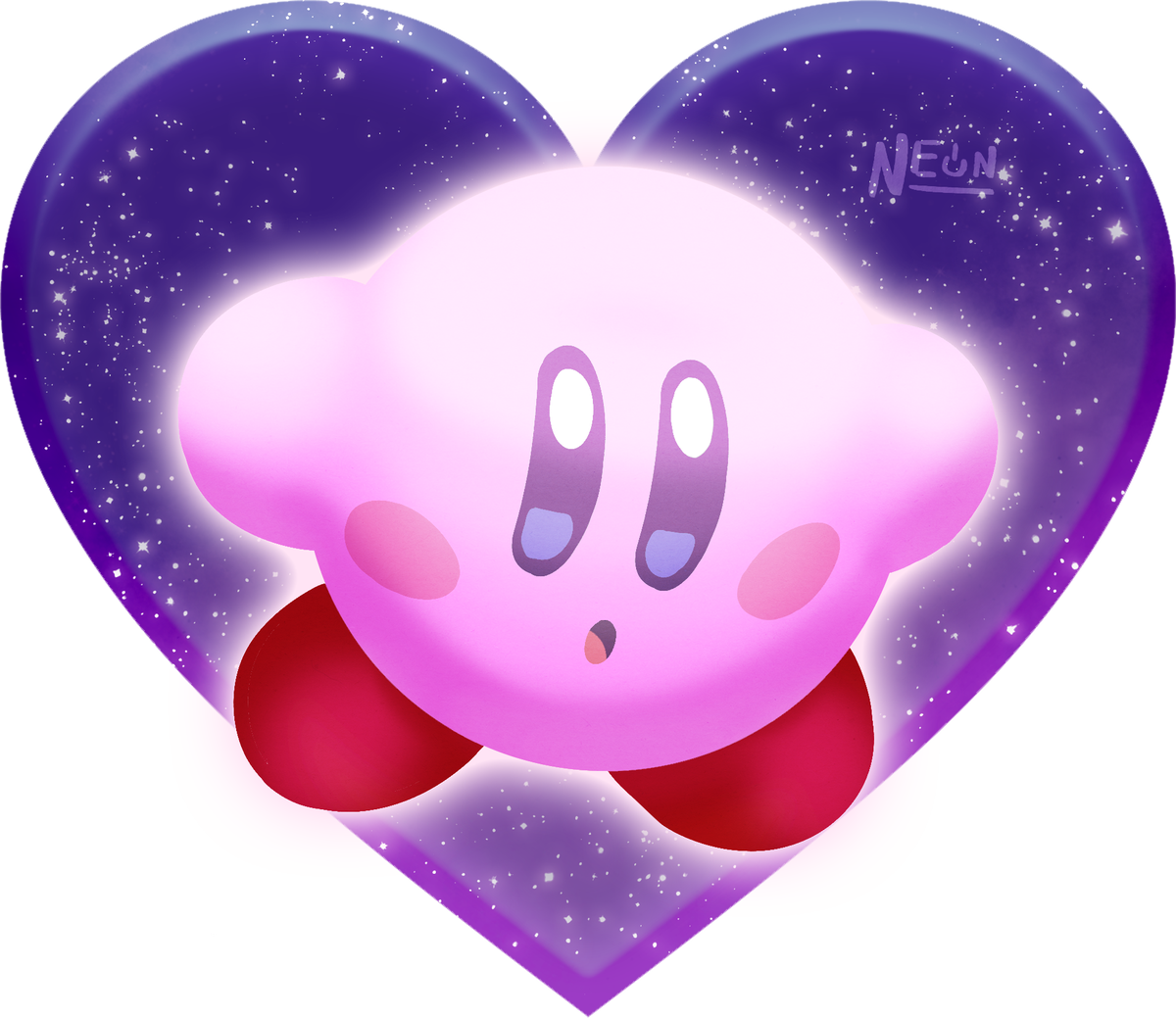 Neon @ne 0 N - Heart (1200x1039), Png Download