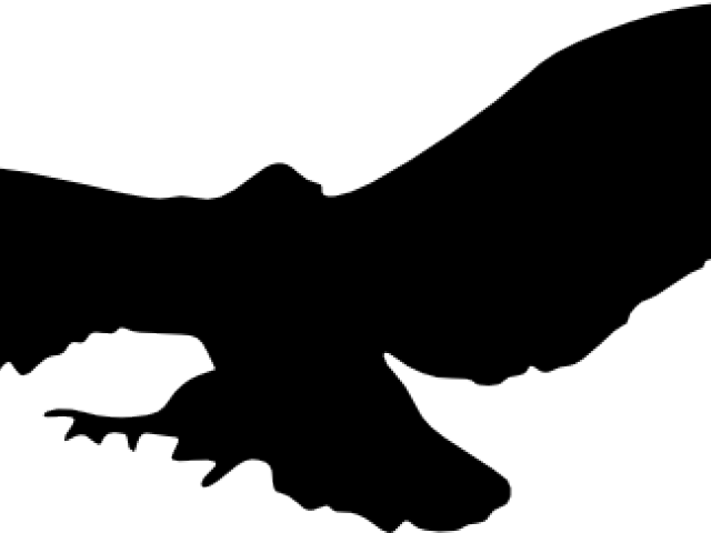 Black Eagle Clipart Soaring Eagle - Eagle Silhouette No Background (640x480), Png Download