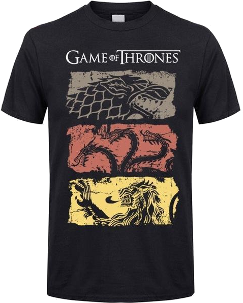 Game Of Thrones 100% Cotton T-shirt - Game Of Thrones Vintage T Shirt (640x640), Png Download