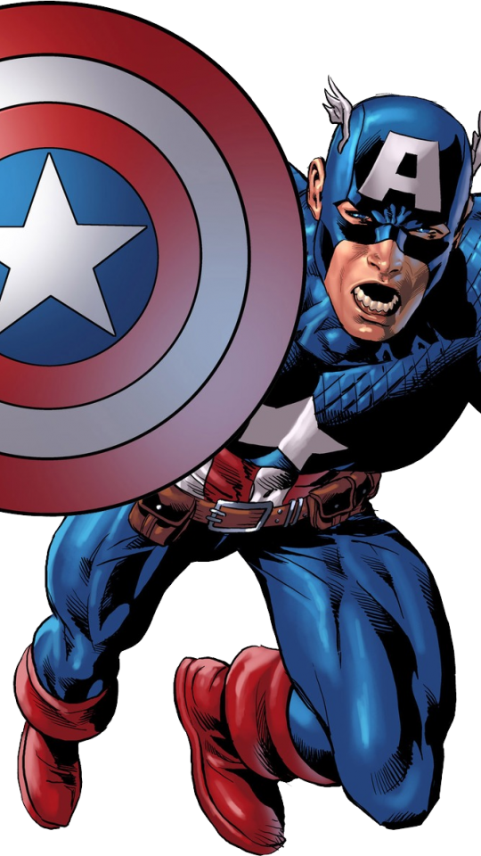 Captain America Png Photos - Captain America Comic Art (540x960), Png Download