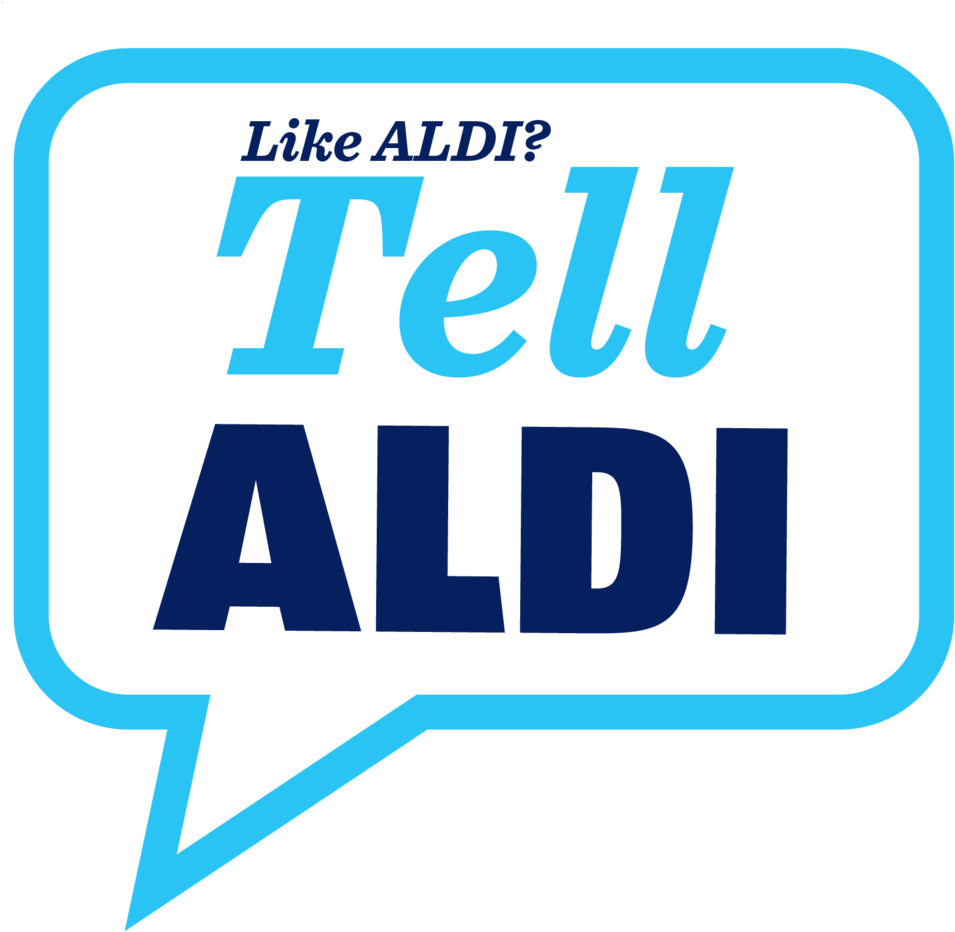 Tellaldi Logo Tagline - Aldi (1000x947), Png Download