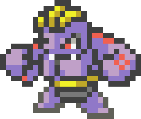 067 - Machoke Pixel Art (600x600), Png Download