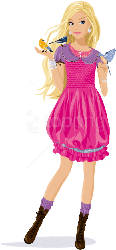 Free Png Images - Vector Barbie Doll Png (480x877), Png Download