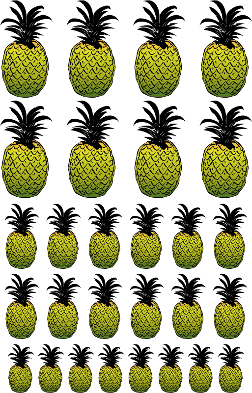 Wall Colour - Pineapple (513x801), Png Download