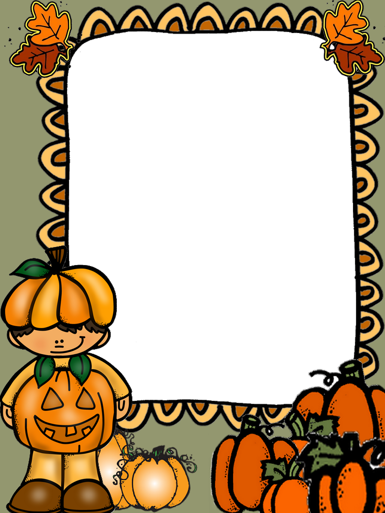 Holiday Market, Borders And Frames, Digital Scrapbooking, - Margen De Thanksgiving (768x1024), Png Download