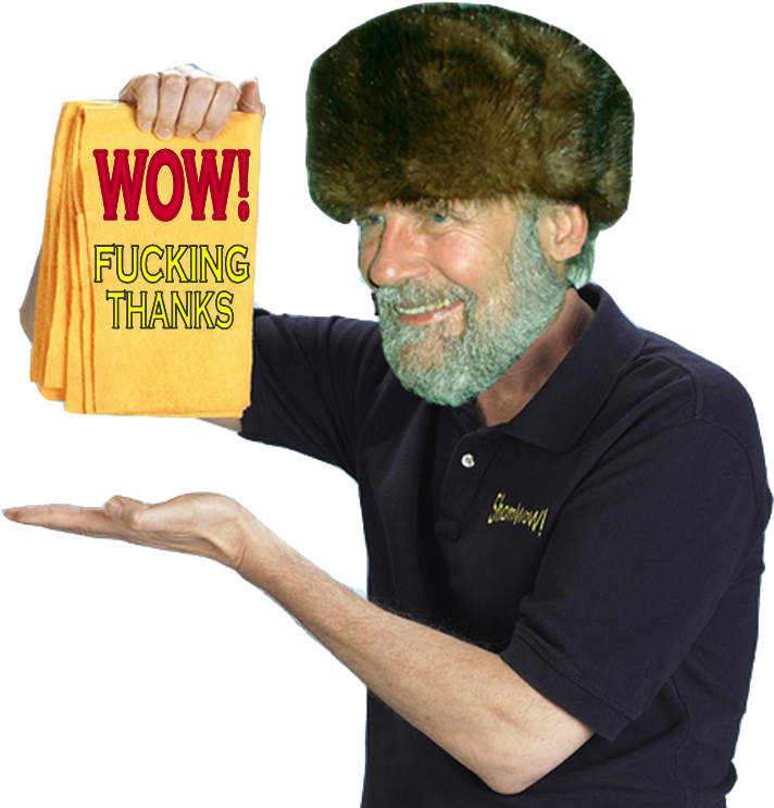 Wow Fucking Thanks Vince Offer - Shamwow Guy (955x859), Png Download