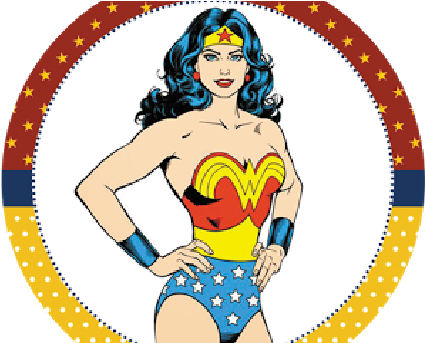 Wonder Woman Clipart Retro - Wonder Woman Original Drawing (640x480), Png Download
